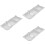 3Pcs Sauce Dipping Tray Three Grids Appetizer Serving Dish Reusable 8