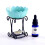 Iron Rack Candle Holder With Blue Ceramic Plate Aromatherapy Diffuser 11