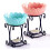 Iron Rack Candle Holder With Blue Ceramic Plate Aromatherapy Diffuser 6