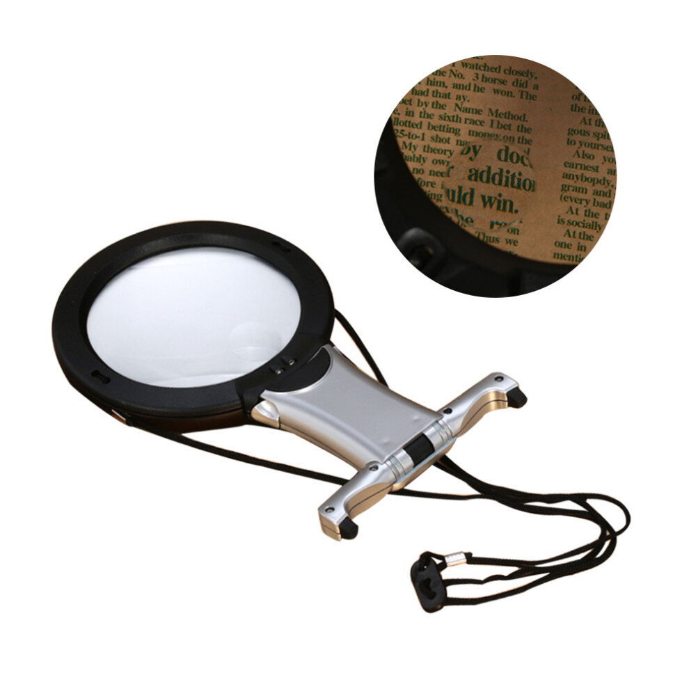 Artibetter Silver/Light Reading Magnifier Led Desktop And Hanging Use