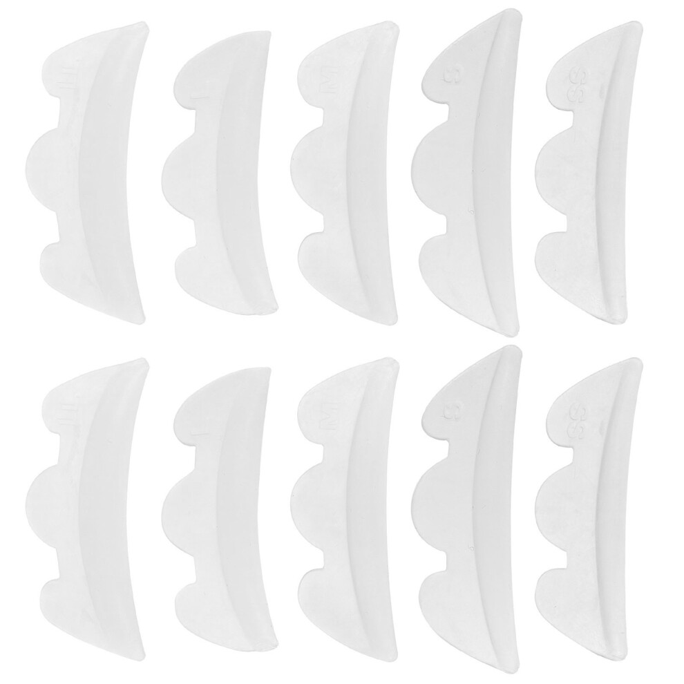 Solustre 10Pairs Silicone Eyelash Perming Pads Lash Lift Tool For Salon Use