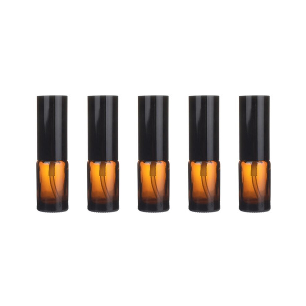 Solustre 15Pcs Brown Subpackaging Bottles Durable Dispenser For Shampoo Lotion