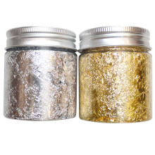 2Pcs Gold Silver Decorative Foil Paper for Nail Art DIY Party Crafts