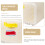 Home Use Large Capacity Bread Storage Box Beige Galvanized Iron 8