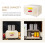 Home Use Large Capacity Bread Storage Box Beige Galvanized Iron 4
