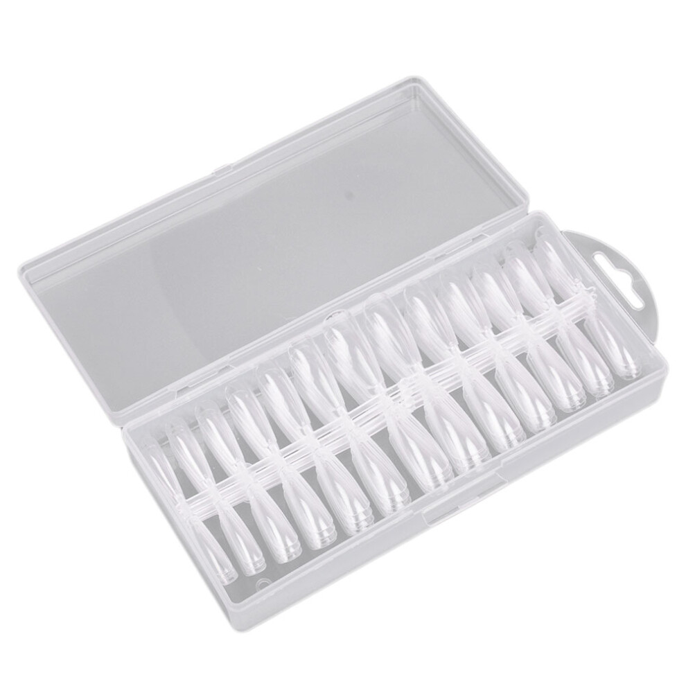 Iplusmile Nail Tips Clear Short False Nails Artificial Fingernails For Women