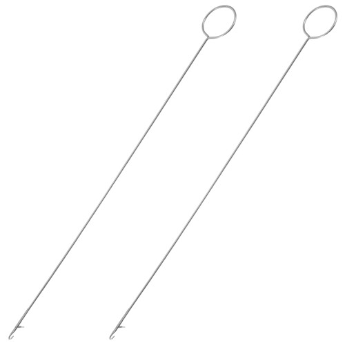 2Pcs Silver Loop Turner Hooks for Sewing Crochet and Knitting Crafts