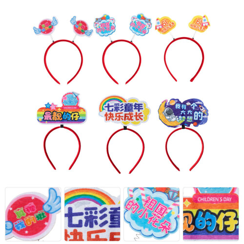6 Pcs Kids Headband Decorative Headbands 2