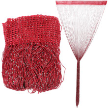2Pcs Red String Curtains for Doorways Polyester Decorative Curtain