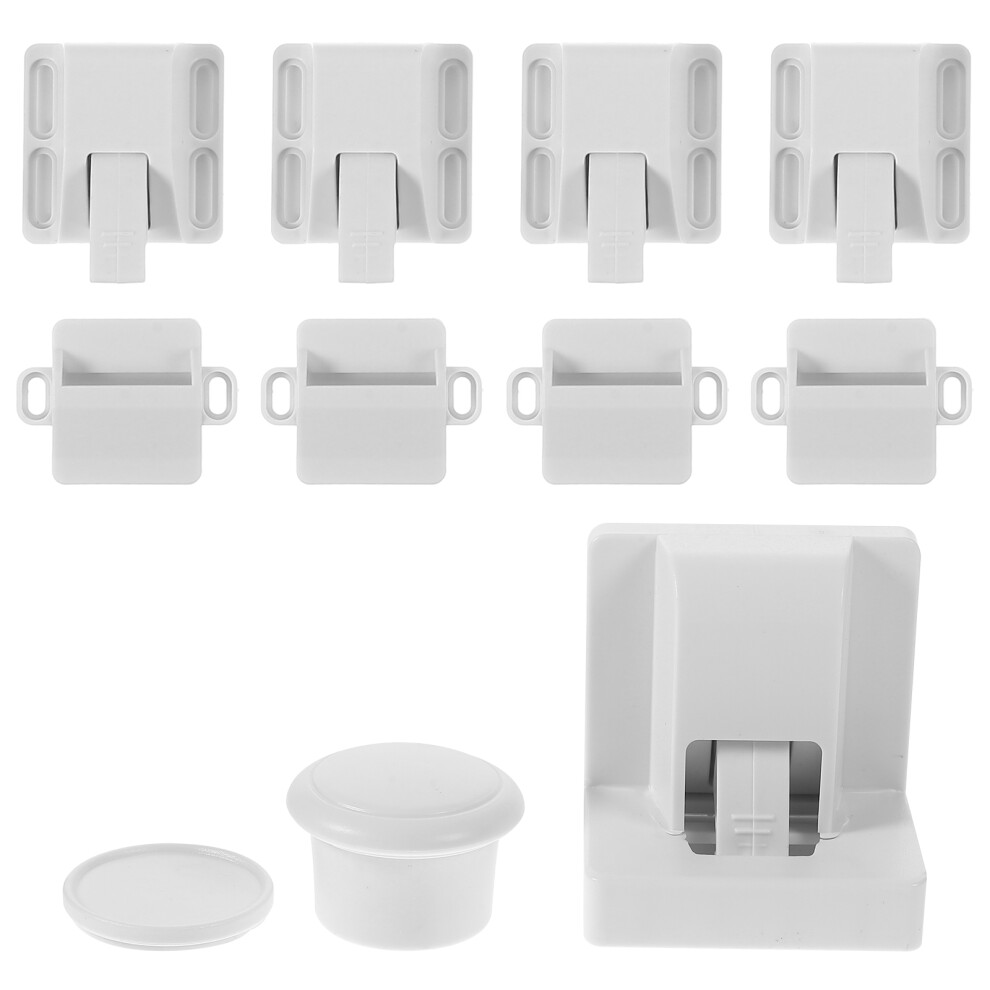 Refrigerator Latch Child Safety Durable Magnetic Baby Proof White Totority