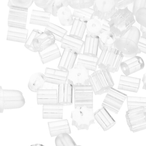 Raindrops Earring Stoppers Rubber 300pcs 0.16x0.12x0.12in