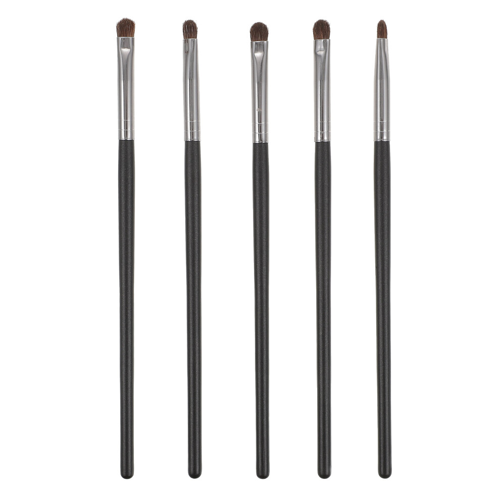 Totority Black 5Pcs Durable Eyeshadow Makeup Brushes For Female Cosmetic Use