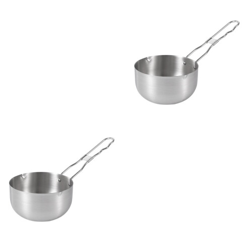 2Pcs Professional Sauce Pot Multi Function Fry Pan Home Accessory 2