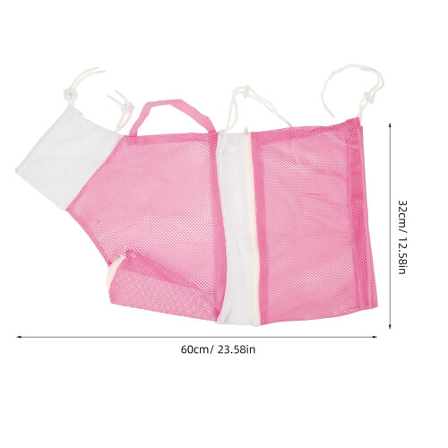 Pink Cat Bathing Restraint Bag Lightweight Polyester Mesh Pouch 1
