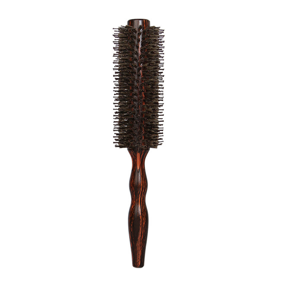 Totority Unisex Wood Handle Hair Curling Comb Scalp Massage Brush For Hairstyling