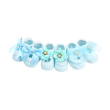 3Pairs Non-Slip Baby Socks Blue Soft Breathable for Newborns Toddlers