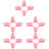 20Pcs False Eyelash Applicator Tweezers Pink Makeup Tool for Beginners 8