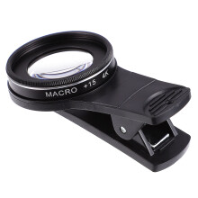 3Pcs Black Phone Macro Lens Set Clip-on Wide Angle Fish Eye Lens