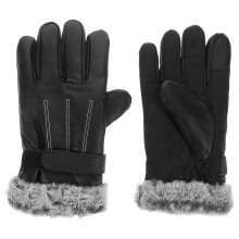 1Pair Cotton Filled Waterproof Ski Gloves Men and Women Warm Non-Slip