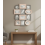 12 Multi Shape Wall Photo Frame Pink-Grey 67x52 Cm 1