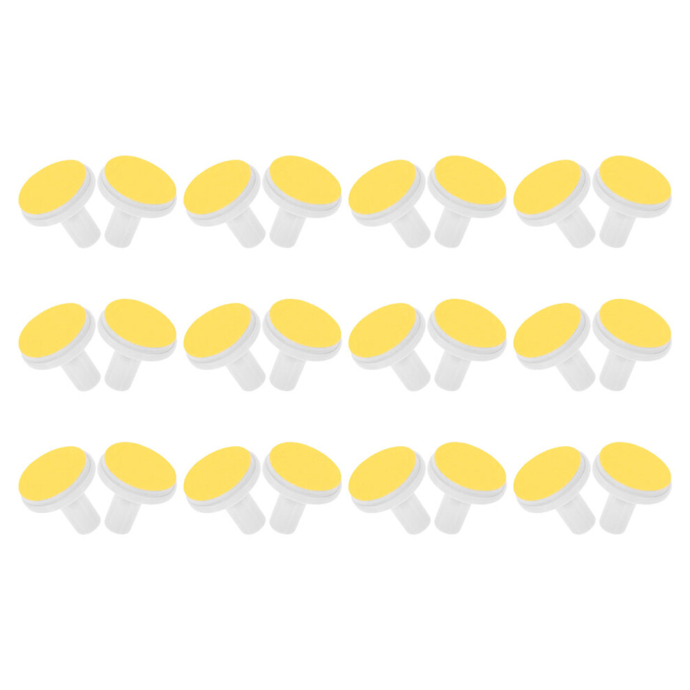 24 Pieces Baby Nail File Trimmer Replacement Grinding Pads Yellow Totority