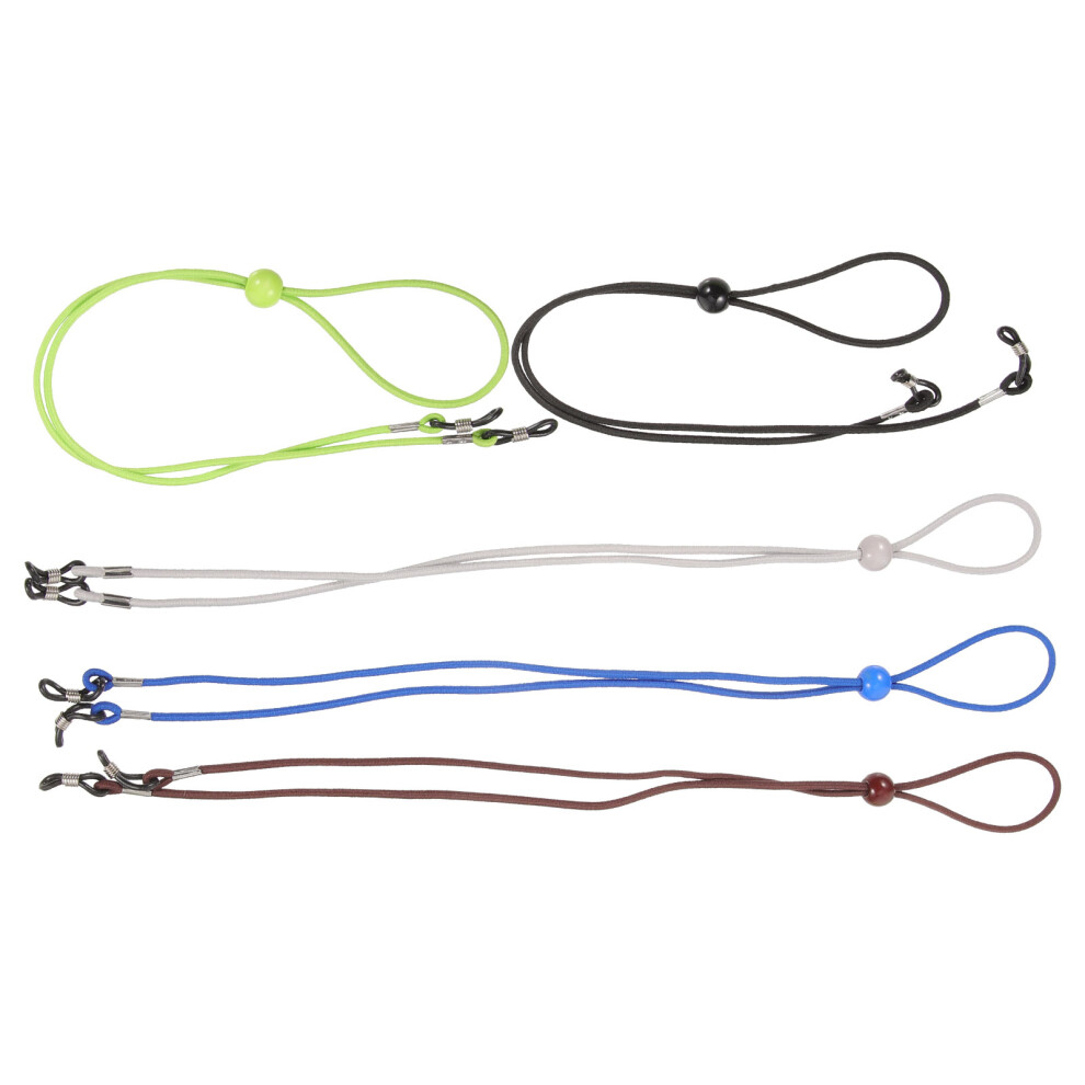 Totority 5Pcs Elastic Glasses Lanyards Assorted Colors Durable Eyeglass Holders