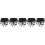 2500Pcs Black Rubber Protective Caps for Bolts Screw Covers Dome Ends 9
