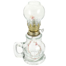 Vintage Oil Lamp with Windproof Glass Rustic Kerosene Lantern for Indoor Use and Home Decor