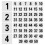50 Pcs Digital Number Plate Cards Numbered Table Signs Bride 1