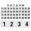 50 Pcs Digital Number Plate Cards Numbered Table Signs Bride 6