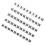 50 Pcs Digital Number Plate Cards Numbered Table Signs Bride 8
