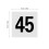 50 Pcs Digital Number Plate Cards Numbered Table Signs Bride 2