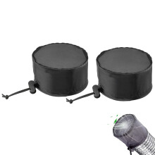 2Pcs Black Grow Tent Vent Cover Oxford Cloth Duct Filter with Fixing