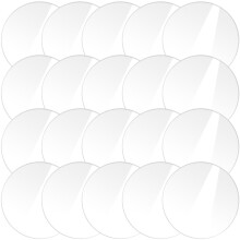 80Pcs Clear Acrylic Round Discs Multi-Function DIY Craft Supplies