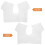 Sweat Protectors For Under Arms Fitted White Polyester 1set 6