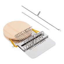 1Set Wooden Knitter Toy DIY Handmade Mini Loom Educational Kids Gift