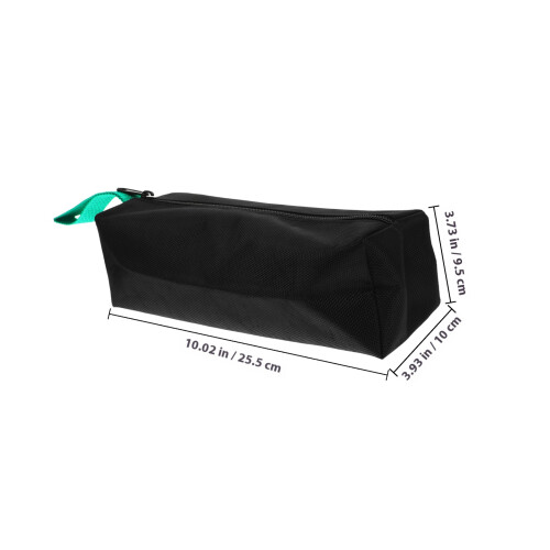 Small Black Oxford Cloth Tool Bag Zipper Storage Pouch for Tools 1