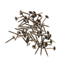 100Pcs Brass Tack Round Antique Nail Coffee Iron for Furniture and DIY