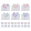 60Pcs Heart Shaped Greeting Message Cards Thick Paper Assorted Colors 1