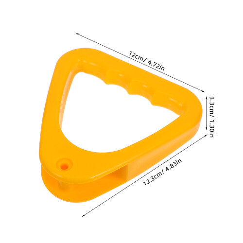 2Pcs Durable Yellow Garbage Bin Handles with Spring, Easy Install 1