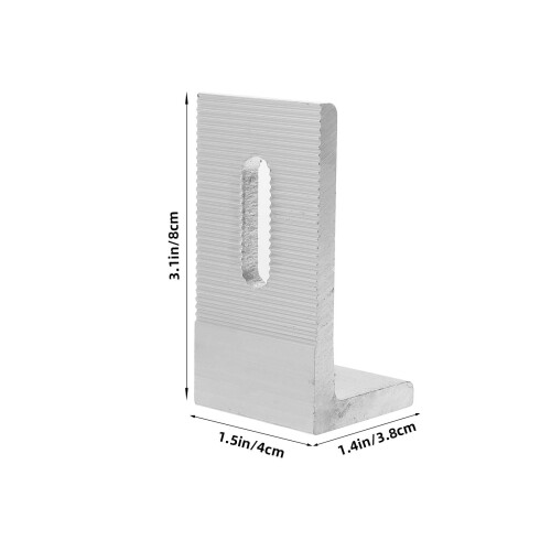 Reliable Silver Solar Panel Holder L Bracket Metal Outdoor Use 1