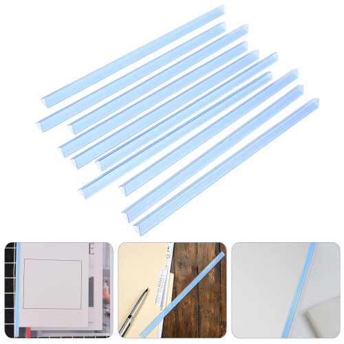 20Pcs Plastic Slide Binders Blue ABS Bookbinding Clips for Office Use 2
