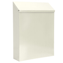 Raindrops Letter Post Container Wall-Mounted Mailbox Beige Iron 1set