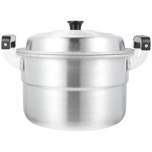 Multi-functional Aluminum Steaming Pot 32cm for Soup and More 2