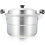 Multi-functional Aluminum Steaming Pot 32cm for Soup and More 8