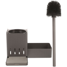 Corner Toilet Brush Holder Wall Shelf 21.00x12.00x10.50cm