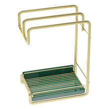 Support Mural Vert Olive Pour Torchons En Fer Et PP Durable