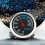Silver Car Hygrometer with Backlit Mechanical Dial Metal Dashboard 4