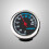 Silver Car Hygrometer with Backlit Mechanical Dial Metal Dashboard 9