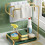Support Mural Vert Olive Pour Torchons En Fer Et PP Durable 10